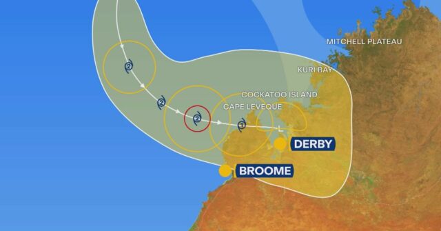 Ciclone se desenvolve na costa de WA, moradores foram instruídos O ciclone tropical Hayley pode se intensificar para uma tempestade de categoria dois já esta tarde.