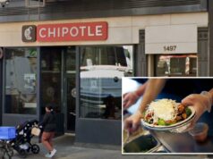 Cliente supostamente ‘mordeu um roedor’ em uma tigela de burrito da NYC Chipotle: processo Restaurante Chipotle em 1497 3rd Ave, Nova York.