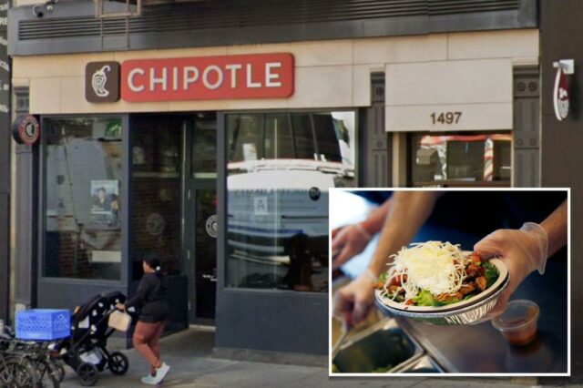 Cliente supostamente 'mordeu um roedor' em uma tigela de burrito Restaurante Chipotle em 1497 3rd Ave, Nova York.