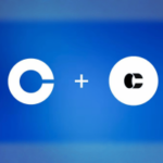 A Coinbase concorda em adquirir a The Clearing Company para expandir a oferta de mercados de previsão. Logotipo da Coinbase ao lado do logotipo da The Clearing Company em fundo azul, simbolizando a aquisição da Coinbase para expandir os mercados de previsão.