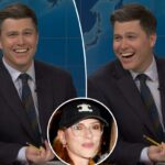 Colin Jost foi levado a ler um insulto brutal sobre a esposa Scarlett Johansson durante a troca de piadas do 'SNL'