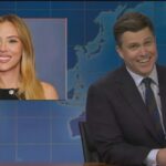 Colin Jost leva uma surra pela brutal troca de piadas de Natal de Michael Che no 'SNL' 2025