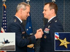 Comandante do F-16 da Força Aérea ganha rara Estrela de Prata para missão no Oriente Médio: ‘Mísseis detonando a poucos metros’ de distância Comandante do F-16 da Força Aérea ganha rara Estrela de Prata para missão no Oriente Médio: ‘Mísseis detonando a poucos metros’ de distância