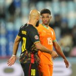 Bryan Mbeumo comemora gol do Manchester United x Liverpool.