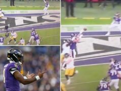 Como Mark Andrews custou aos Ravens um touchdown aberto que poderia ter arruinado sua temporada Jogadores do Baltimore Ravens em campo durante um jogo de futebol.