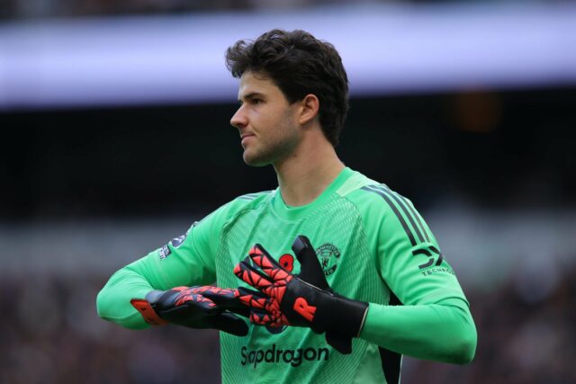 Como a distância do chute de gol de Senne Lammens Senne Lammens marca gol do Manchester United