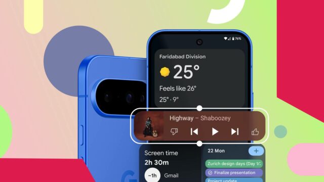 Como alterar os widgets da tela de bloqueio do Google Google Pixel 10 Pro sentado em uma fonte