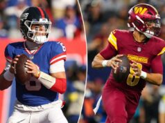 Como assistir Giants vs. Commanders ao vivo gratuitamente: horário, streaming logotipo de fantasia azarão