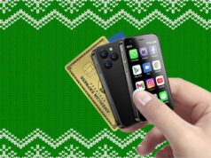 Compre o minúsculo (mas poderoso) nanofone por apenas US $ 90 enquanto pode Um pequeno smartphone preto e seus acessórios: capa transparente, protetor de tela, guia rápido Nano, ferramenta ejetora de SIM e cabo de carregamento.