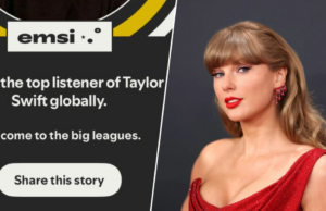 Conheça a garota de 13 anos que diz ser a melhor ouvinte de Taylor Swift no Spotify Emma Wood e suas recordações de Taylor Swift.