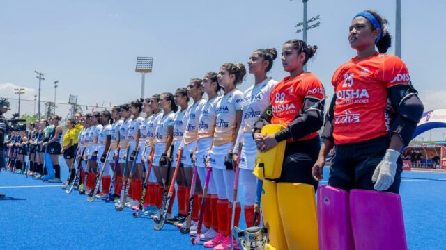 Copa do Mundo Júnior de Hóquei Feminino: O brilhantismo do Copa do Mundo Júnior de Hóquei Feminino: O brilhantismo do goleiro Nidhi ajuda a Índia a vencer o Uruguai