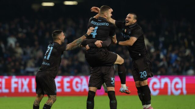 Coppa Itália – O Napoli vence nos pênaltis e chega às quartas de final; Inter e Atalanta também entram nas oitavas de final
