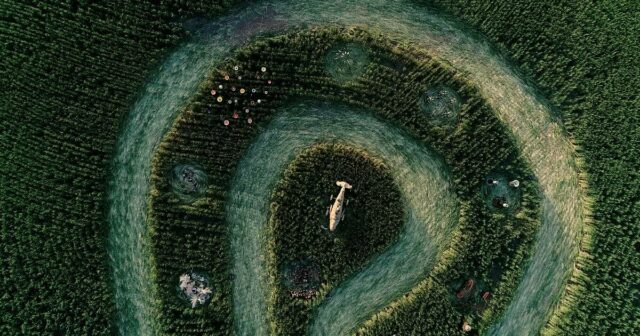 Crop Circles é uma misteriosa peça central do festival em uma pequena cidade do interior
