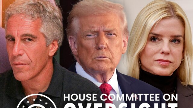 Democratas de supervisão da Câmara acusam procurador-geral de excluir foto jeffrey-epstein-donald-trump-pam-bondi-getty-1