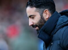 Denis Irwin descarta a rara previsão de Ruben Amorim após ‘enorme’ vitória do Man Utd sobre o Crystal Palace, ‘poderíamos fazer…’ Ruben Amorim, treinador do Manchester United, comemora