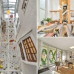 Dentro de uma casa de US$ 20 milhões em Nova York com uma parede de escalada de 25 metros