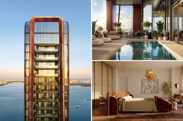 Dentro de uma cobertura de US$ 55 milhões em Miami com uma enorme cozinha de chef projetada por Mario Carbone
