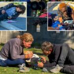 Dentro do parque público da 'zona zumbi' de fentanil que prospera sob o regime DSA de Los Angeles - onde pessoas morrem diariamente