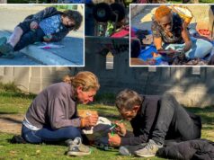 Dentro do parque público da ‘zona zumbi’ de fentanil que prospera sob o regime DSA de Los Angeles – onde pessoas morrem diariamente Dentro do parque público da 'zona zumbi' de fentanil que prospera sob o regime DSA de Los Angeles - onde pessoas morrem diariamente