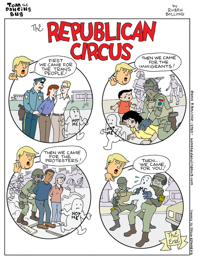 Desenho animado: Tom, o inseto dançarino — Quando eles chegaram, você falou? Eu não.
