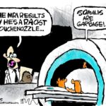 Desenho animado: babaca racista