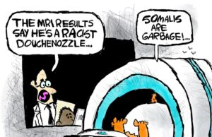 Desenho animado: babaca racista Desenho animado: babaca racista