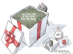 Desenho animado: presentes de Natal Desenho animado: presentes de Natal