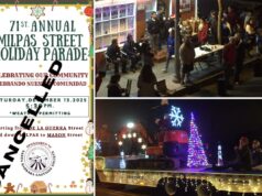 Desfile de férias na rica cidade da ‘Riviera Americana’, na Califórnia, cancelado devido a temores de ataques do ICE Um carro alegórico de Notre Dame na Parada de Férias de Santa Bárbara Milpas.