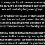 Designer australiano forçado a se esconder embaixo da van enquanto atiradores de Bondi 'circulavam'