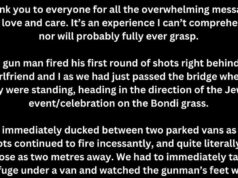 Designer australiano forçado a se esconder embaixo da van enquanto atiradores de Bondi ‘circulavam’ Designer australiano forçado a se esconder embaixo da van enquanto atiradores de Bondi 'circulavam'