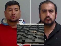 Dois presos após dezenas de armas, incluindo modelo ‘assassino de policiais’, encontradas em pneu sobressalente na fronteira sul: DPS Dois presos após dezenas de armas, incluindo modelo 'assassino de policiais', encontradas em pneu sobressalente na fronteira sul: DPS