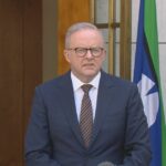 O primeiro-ministro Anthony Albanese falando em Canberra, 19 de dezembro.