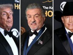 Donald Trump e Sylvester Stallone lideram chegadas de estrelas no 48º Kennedy Center Honors Donald Trump e Melania Trump