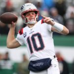 Drake Maye tira Patriots pela primeira vez desde Tom Brady, uma década atrás, contra Jets