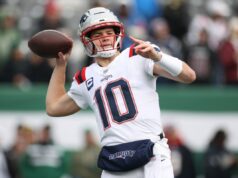 Drake Maye tira Patriots pela primeira vez desde Tom Brady, uma década atrás, contra Jets Drake Maye tira Patriots pela primeira vez desde Tom Brady, uma década atrás, contra Jets
