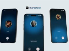 Duas semanas com Character.AI me levaram a um tipo estranho de pavor Mão saindo de um telefone segurando um cartão Gemini, com ícones de relâmpagos, brilhos e uma lâmpada ao redor