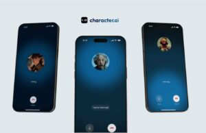 Duas semanas com Character.AI me levaram a um tipo estranho de pavor Mão saindo de um telefone segurando um cartão Gemini, com ícones de relâmpagos, brilhos e uma lâmpada ao redor