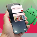 Google Pixel 10 encostado em algumas flores cor de rosa