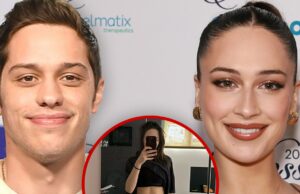Elsie Hewitt mostra barriga tonificada e fralda para adultos duas semanas após o parto pete-daivson-Elsie-hewitt-getty-1