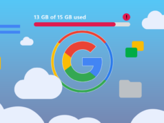Em um mundo de armazenamento barato, por que o Google ainda oferece apenas 15 GB de graça? Um homem encostado em um smartphone com ícones de alguns aplicativos de armazenamento em nuvem