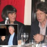 Epstein jantou com o vocalista dos Rolling Stones, Mick Jagger, em uma das fotos divulgadas pelo DOJ na sexta-feira.