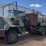 Equipamento caseiro de combate a incêndios de produtor de grãos passa por teste de incêndio