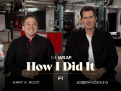 Equipe ‘F1’ capturou autenticamente os sons únicos de cada pista do Grande Prêmio | Como eu fiz isso Joseph Kosinski conversa com Brad Pitt na pista durante as filmagens