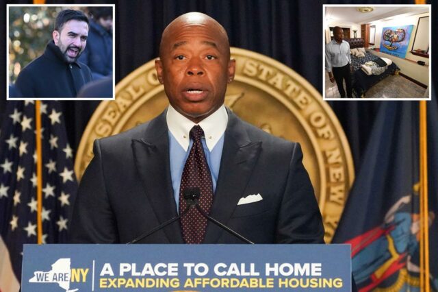 Eric Adams revela o plano de congelamento de aluguel de Mamdani - e diz que comprará casas em 'outras partes da cidade'
