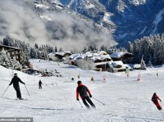 Esquiador britânico, 24 anos, morre após cair ‘quase 300 m’ em uma encosta íngreme fora de pista nos Alpes franceses Esquiadores nos Alpes franceses. Um esquiador britânico de 24 anos morreu depois de cair 'quase 300 m' em uma encosta íngreme fora de pista nos Alpes franceses