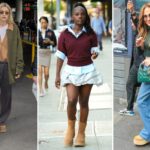 Chinelo UGG verde oliva com sola marrom claro.