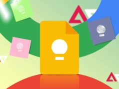 Esses truques do Google Keep finalmente me impediram de esquecer coisas importantes Ícones flutuantes do Google Keep cercados por estrelas de Gêmeos em um fundo gradiente colorido de azul a roxo.