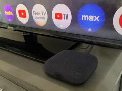 Esta é a única caixa de streaming do Google TV que você deve comprar em 2025 Quatro LEDs brancos no Onn Google TV 4K Pro