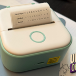 Mini impressora - Impressora de adesivos T02 Impressora térmica portátil Máquina de fazer adesivos sem tinta Impressoras de recibos Bluetooth de bolso Impressora de telefone para aprendizagem, notas de estudo, diagrama anatômico, fotos, diário