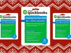 Esta licença vitalícia para Intuit QuickBooks tem mais de 70% de desconto – o preço mais baixo de todos os tempos Uma calculadora, caneta e óculos estão sobre uma folha de papel com números financeiros.